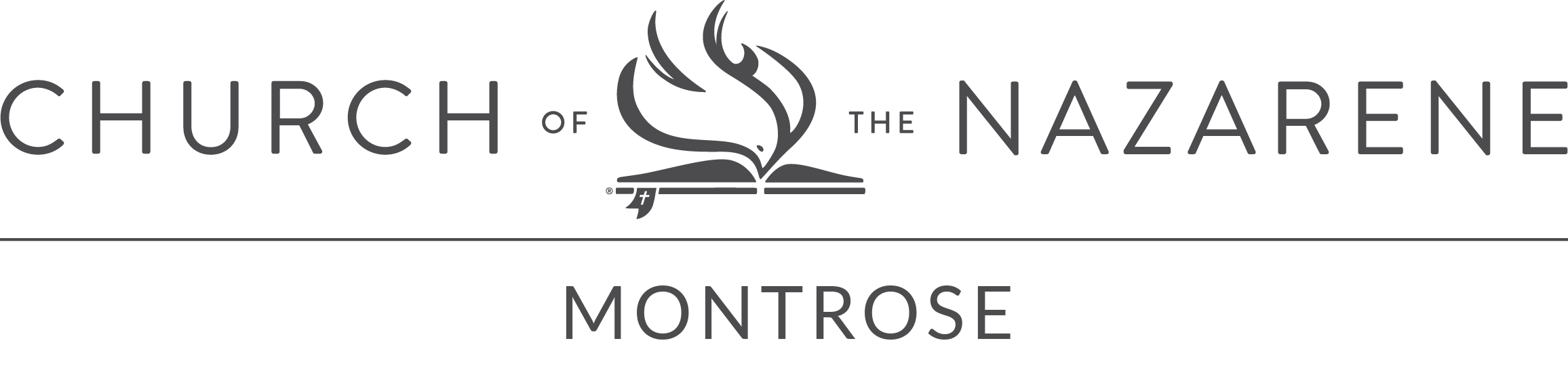 Gray Logo 4 Horizontal Montrose Church of the Nazarene Church in Montrose, IA